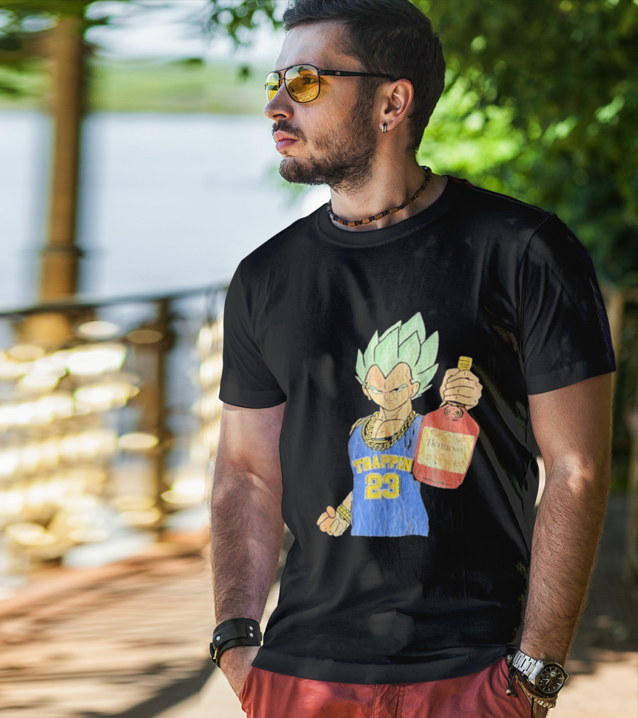 Vegeta Trappin 23 Hennessy Dragon Ball Z T-Shirt
