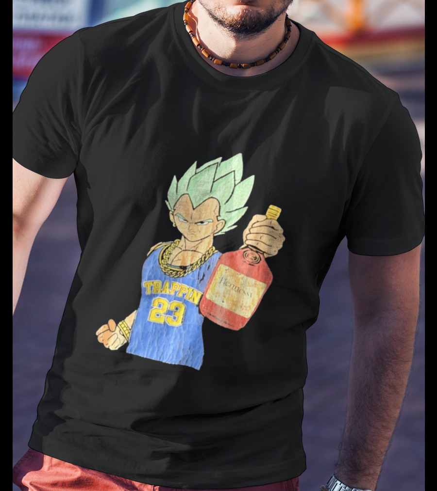Vegeta Trappin 23 Hennessy Dragon Ball Z T-Shirt
