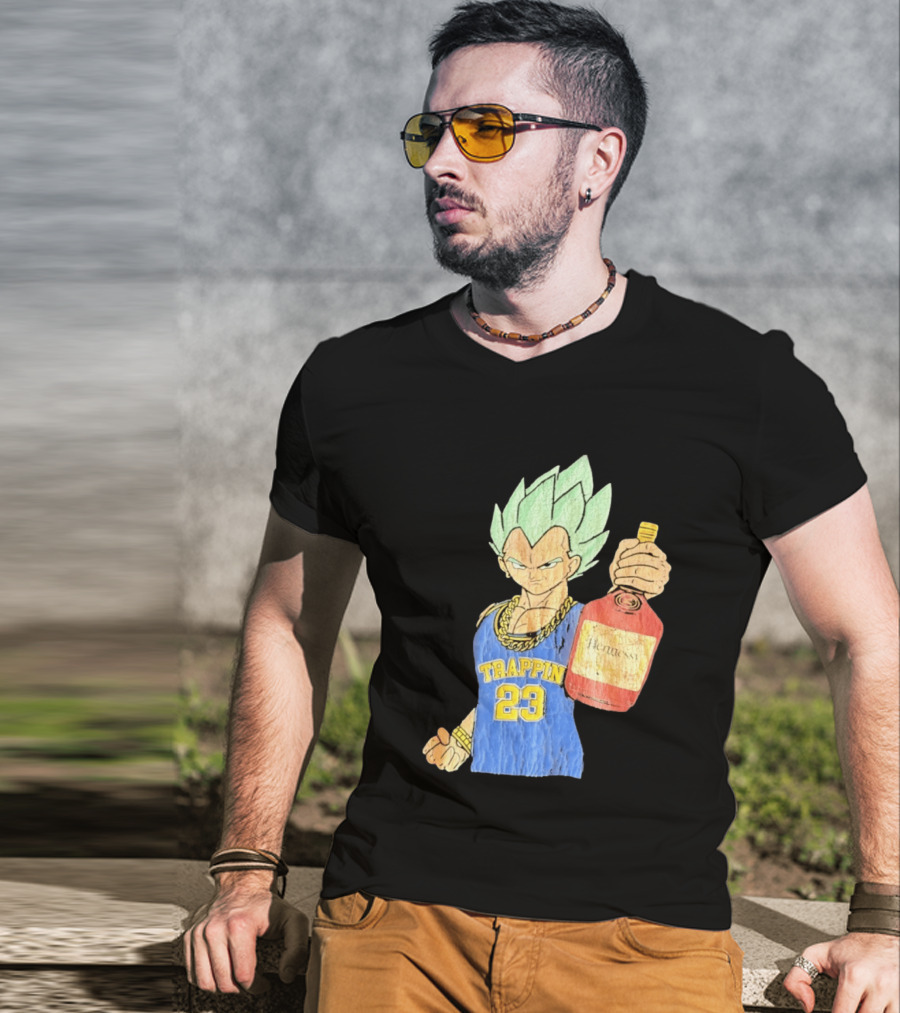 Vegeta Trappin 23 Hennessy Dragon Ball Z T-Shirt
