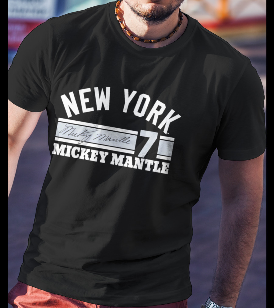 New York Yankees Mickey Mantle 7 MLB Legend T-Shirt