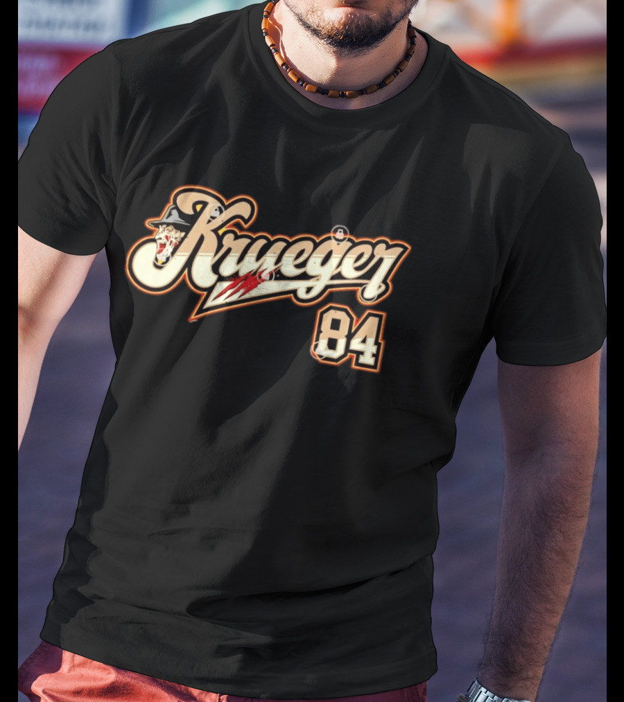 Krueger 84 Freddy A Nightmare On Elm Street Claw Slash Hat T-Shirt