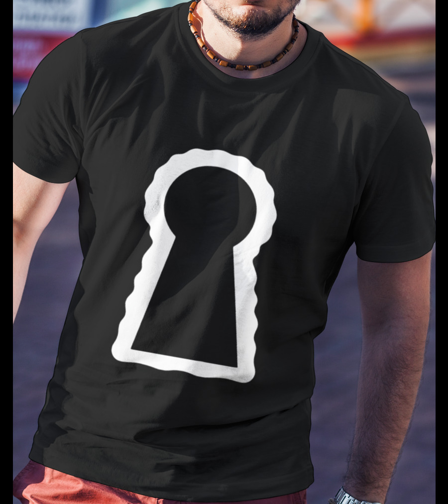 Minimalist Keyhole Secret Door Aesthetic T-Shirt