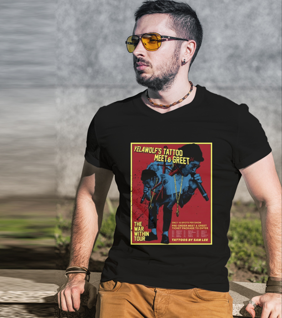 Yelawolf's Tattoo Meet & Greet The War Within Tour Tattoos By Sam Lee T-Shirt