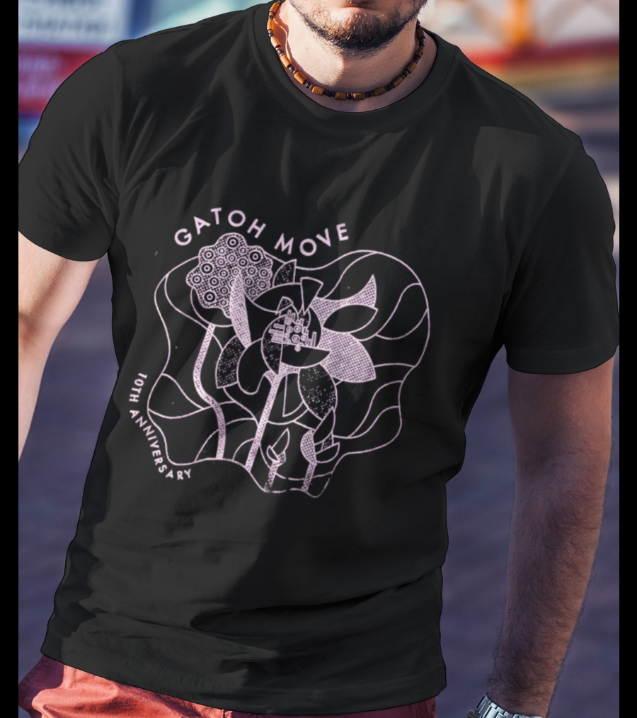 Gatoh Move 10th Anniversary Floral T-Shirt