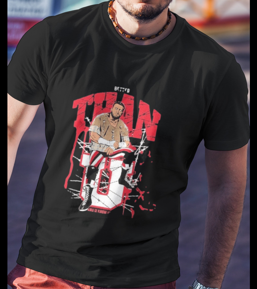 MJF Better Than You AEW Champion Barbed Wire Wrestling T-Shirt