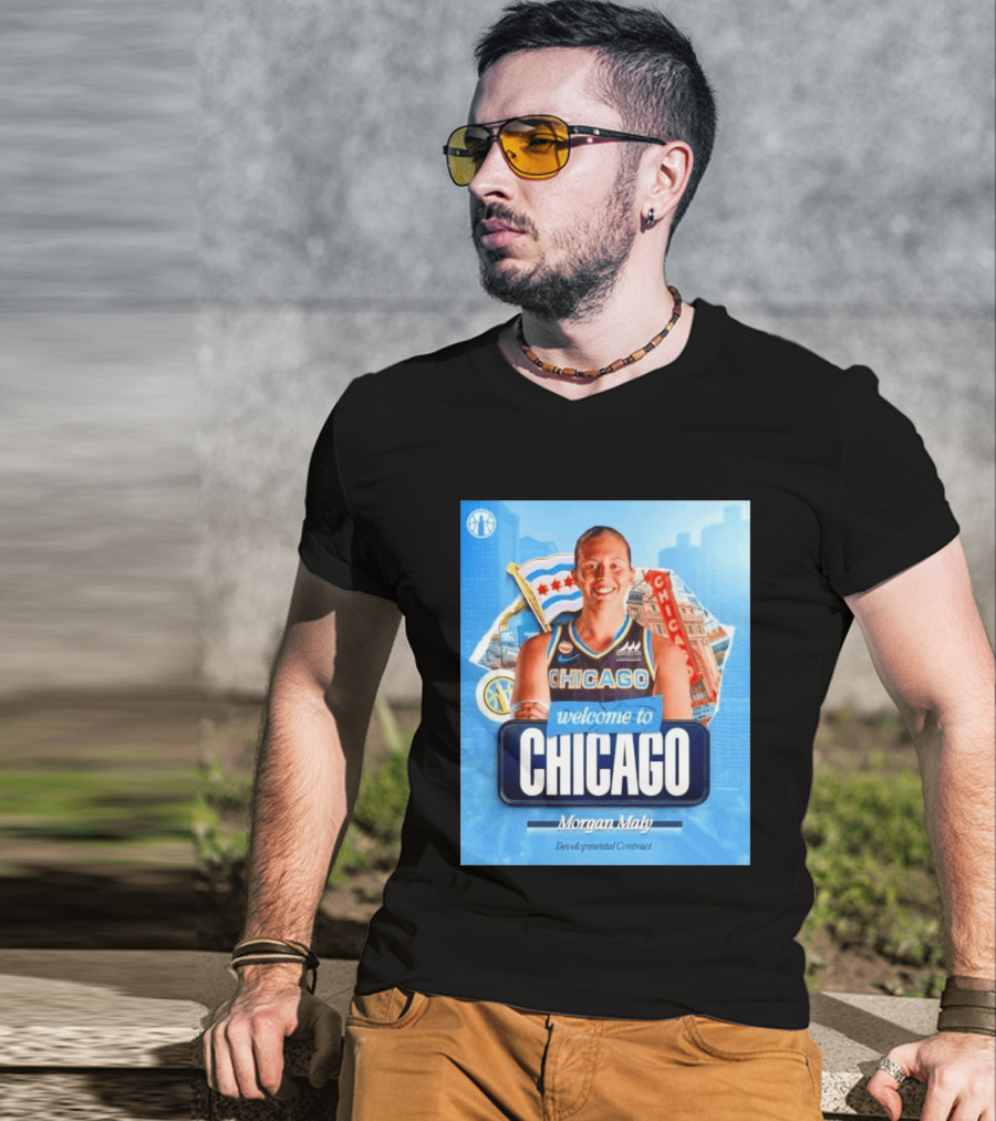 Welcome To Chicago Morgan Maly Developmental Contract Basketball Jersey T-Shirt