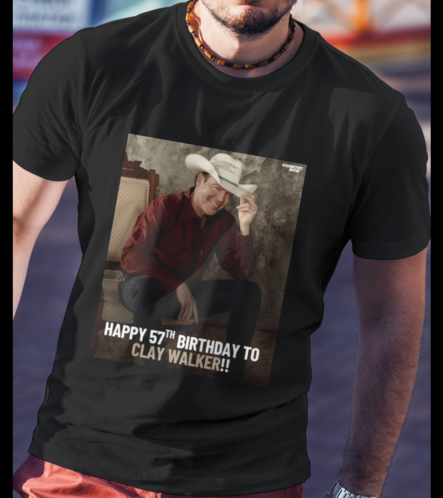 Clay Walker Celebrates Turning 57 In Classic Country T-Shirt