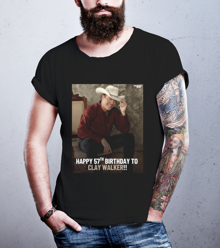 Clay Walker Celebrates Turning 57 In Classic Country T-Shirt