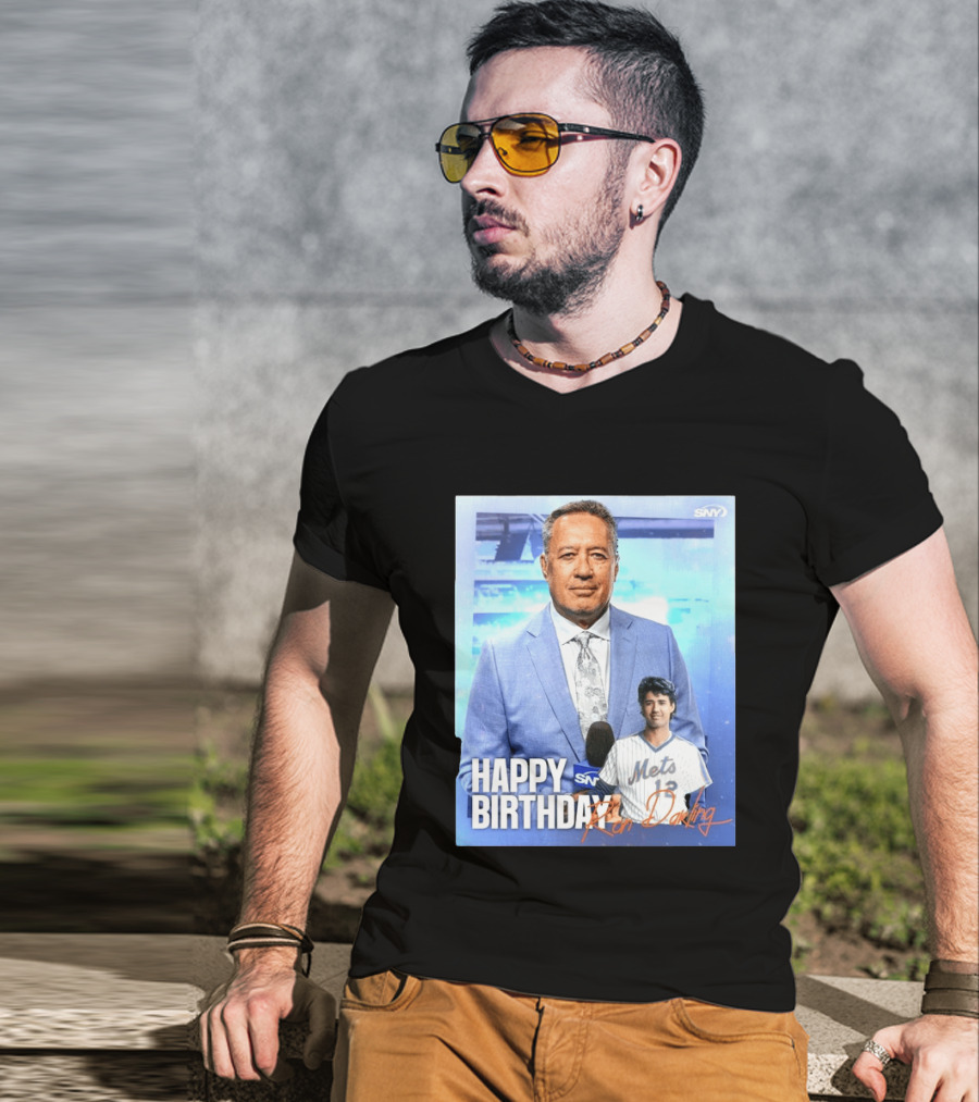 Happy Birthday Ron Darling SNY Mets Celebration T-Shirt