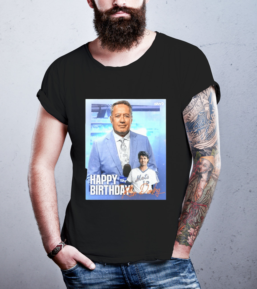 Happy Birthday Ron Darling SNY Mets Celebration T-Shirt