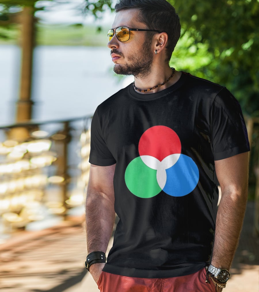 RGB Color Model Venn Diagram Red Green Blue T-Shirt