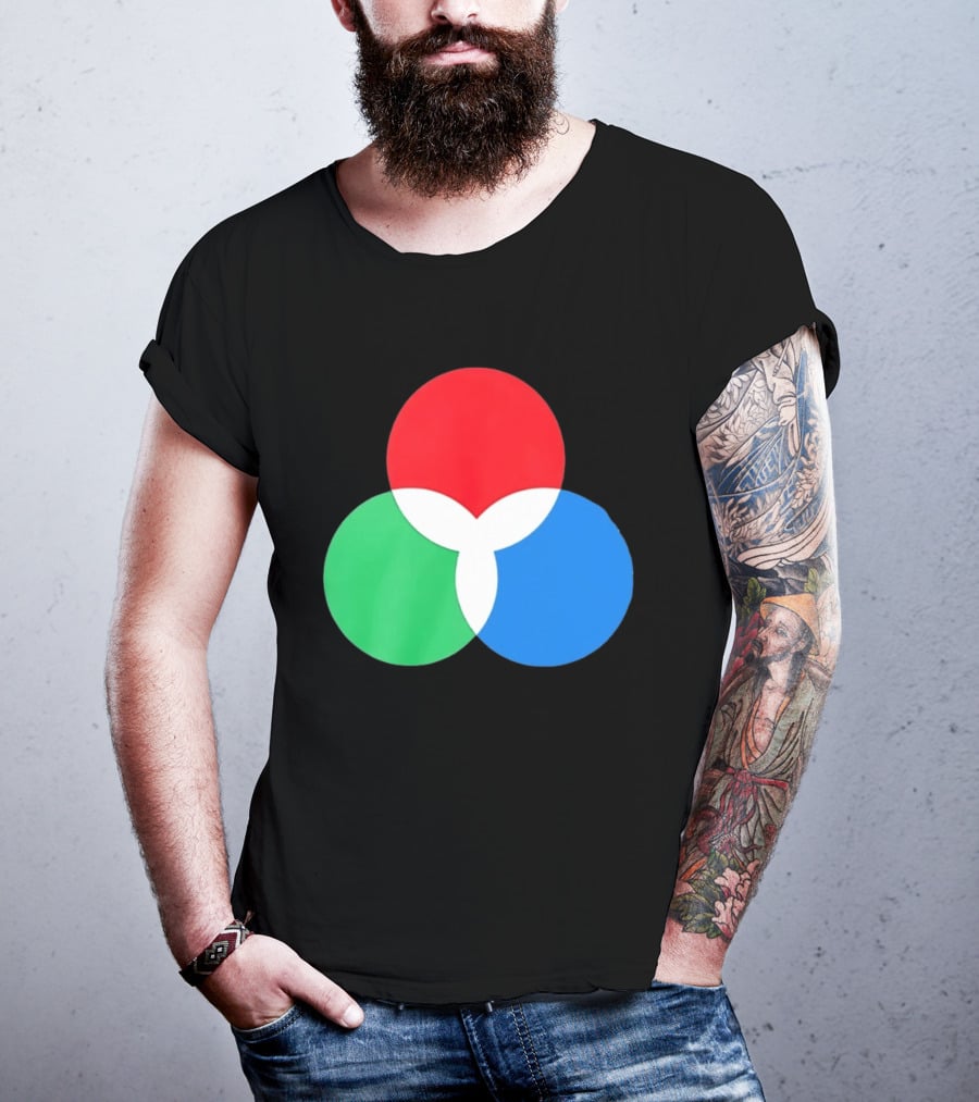 RGB Color Model Venn Diagram Red Green Blue T-Shirt