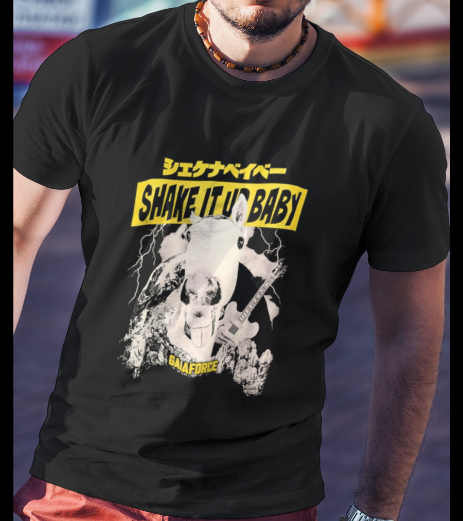 Shake It Up Baby Gaiaforce Horse Electric Guitar T-Shirt
