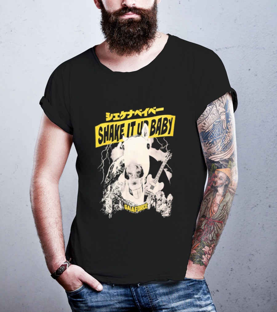 Shake It Up Baby Gaiaforce Horse Electric Guitar T-Shirt