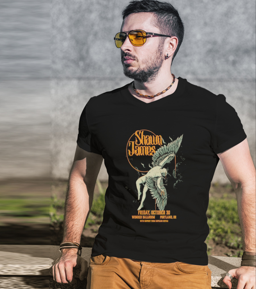 Shawn James Live Wonder Ballroom Portland OR October 30 2026 Special Guest Sam Hopeless T-Shirt