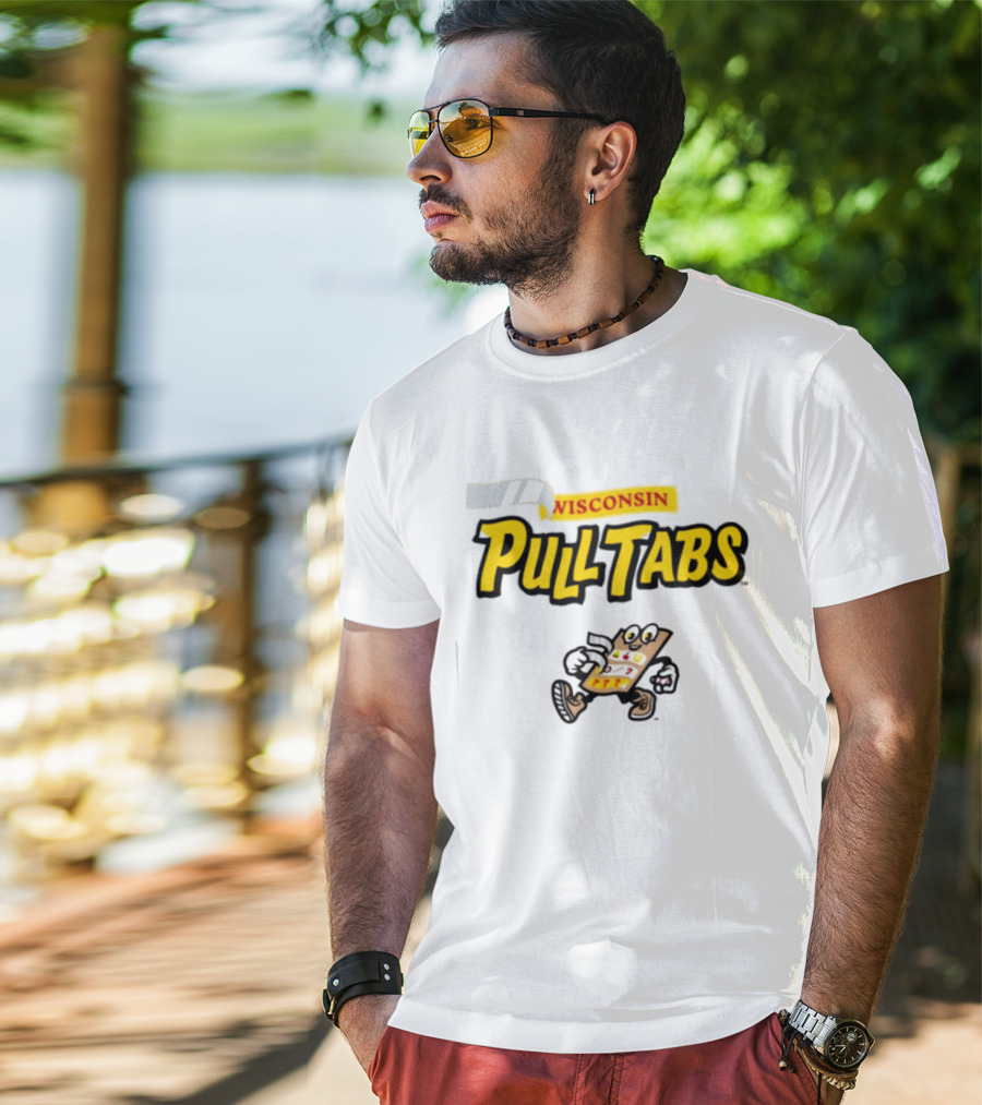 Wisconsin Pull Tabs Dock Spiders Team Store T-Shirt