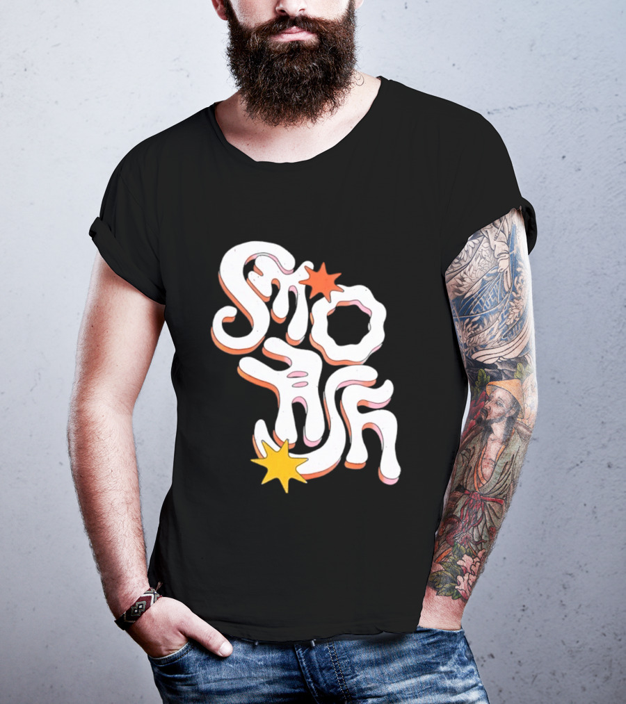 Stash Groovy 70s Retro Psychedelic Style With Stars T-Shirt