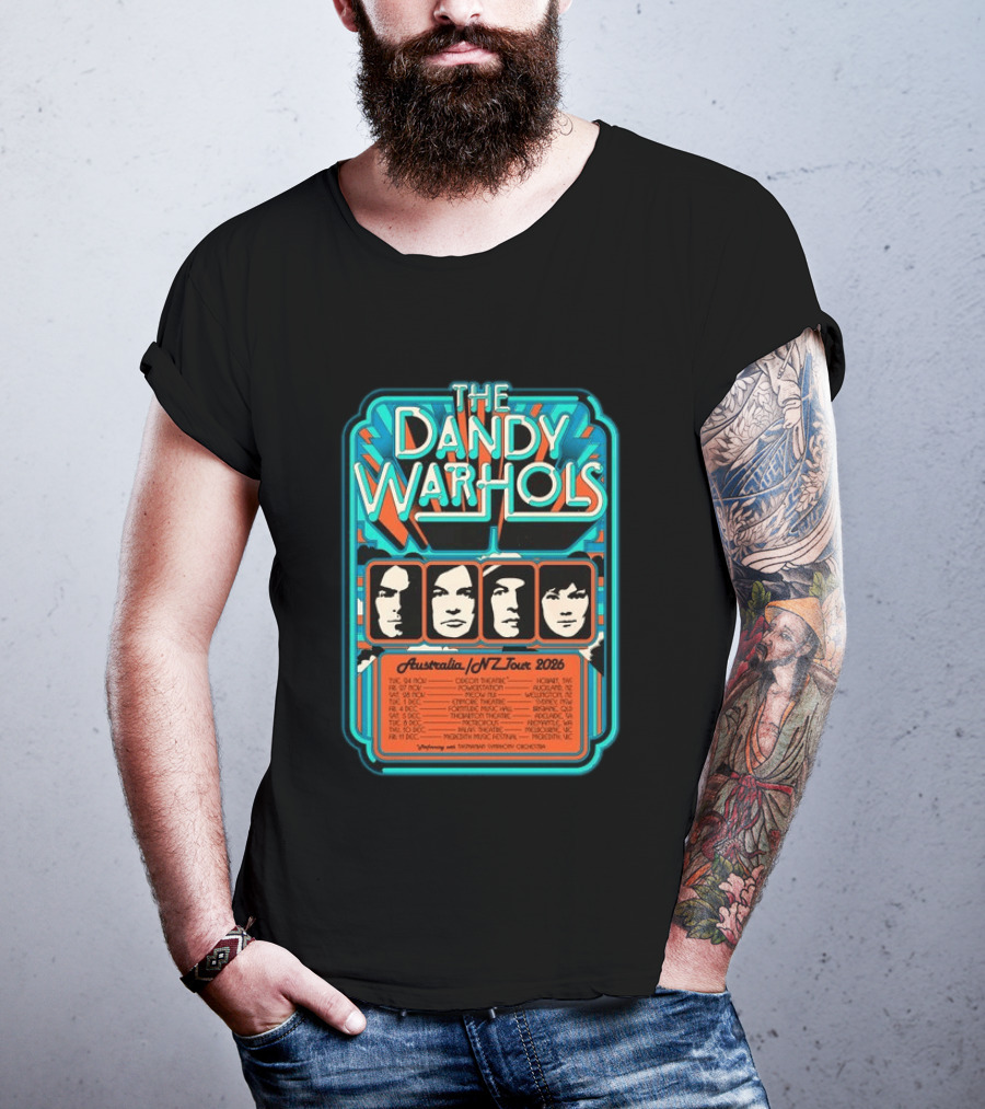 The Dandy Warhols Australia NZ Tour 2026 Concert Dates And Venues T-Shirt