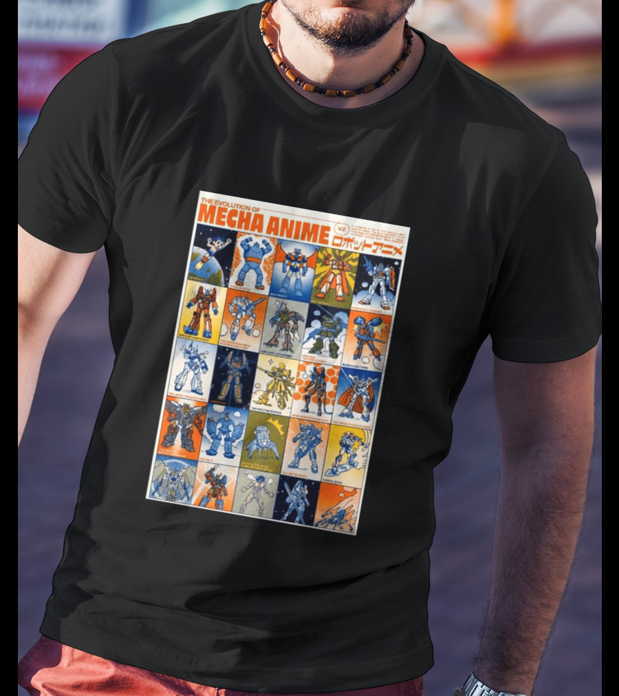 The Evolution Of Mecha Anime V.2 T-Shirt