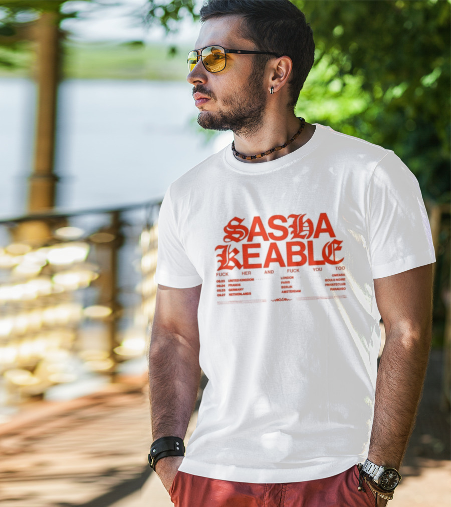 Sasha Keable 2024 Tour Dates And Locations List T-Shirt