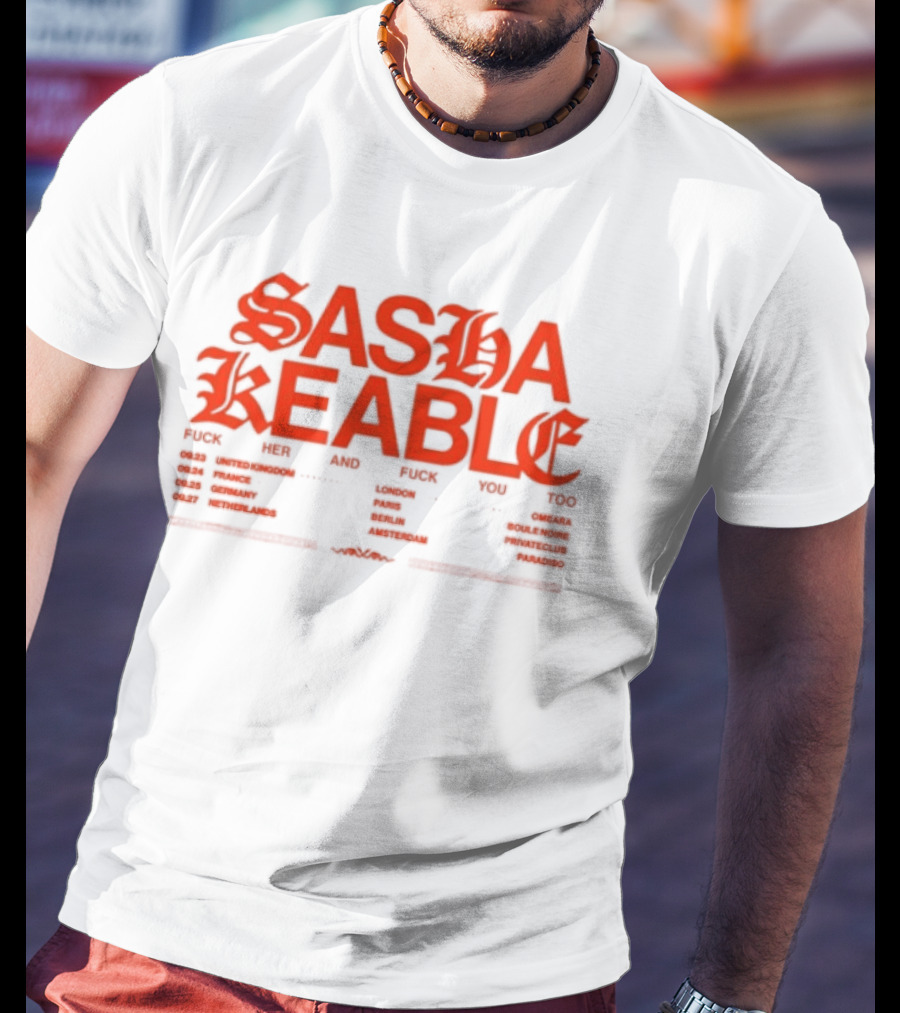 Sasha Keable 2024 Tour Dates And Locations List T-Shirt
