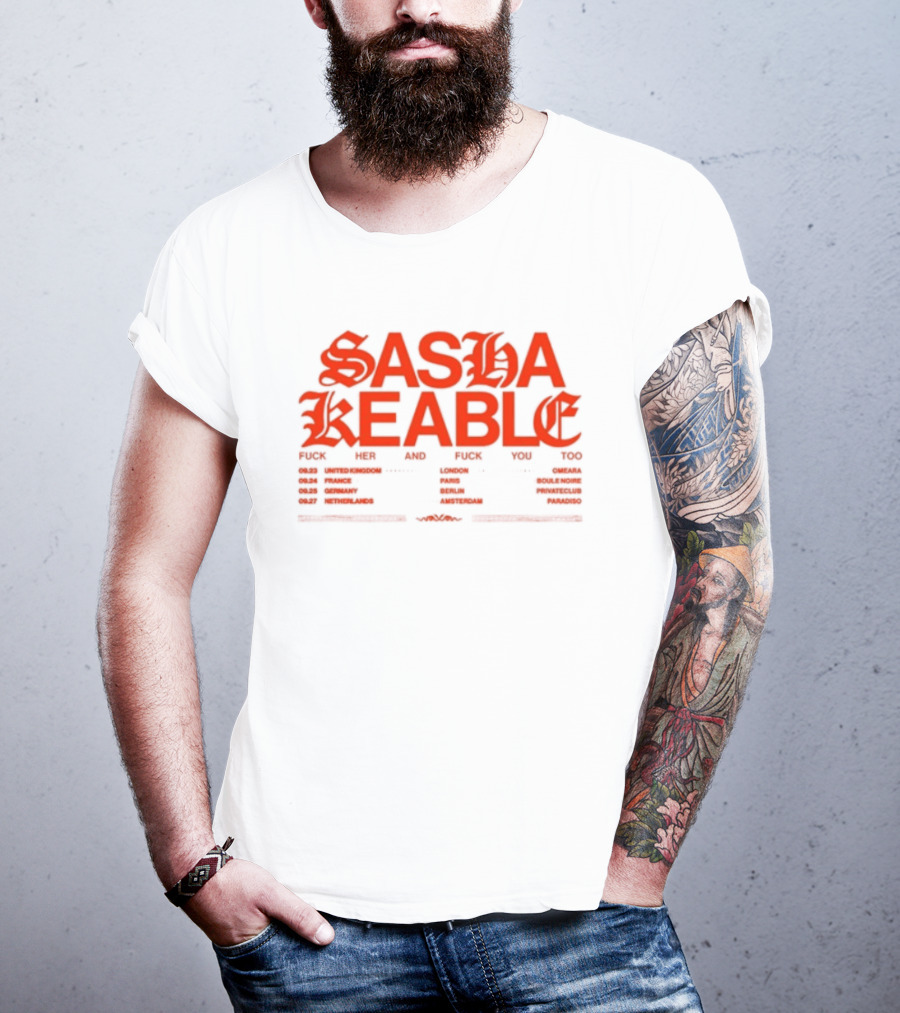 Sasha Keable 2024 Tour Dates And Locations List T-Shirt