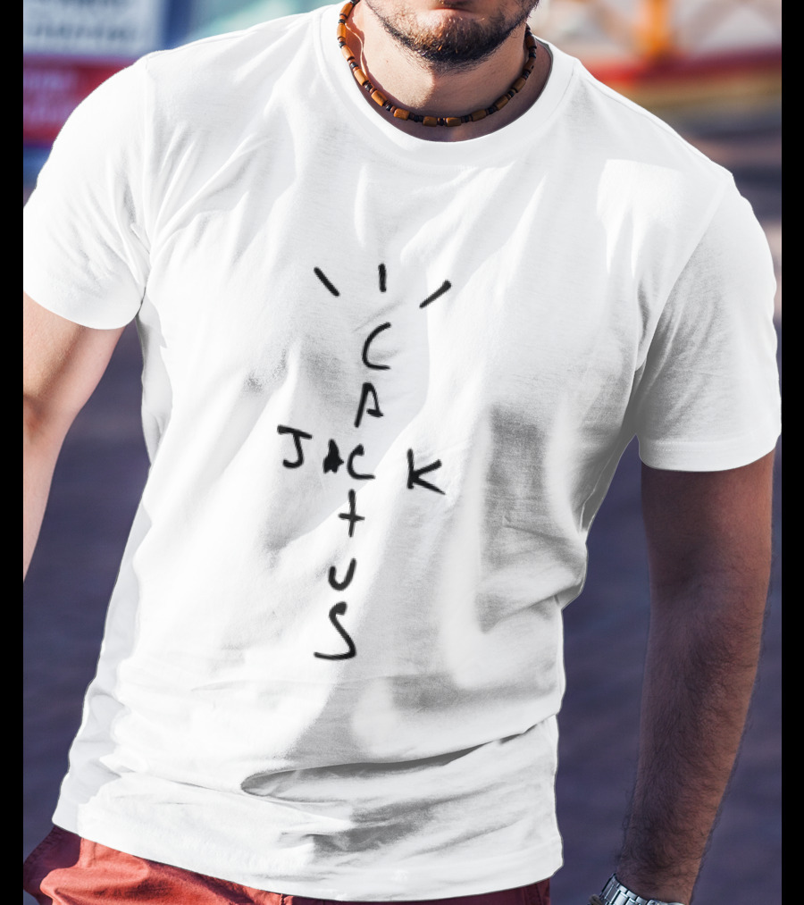 T Scott Cactus Jack Vertical Handwritten T-Shirt