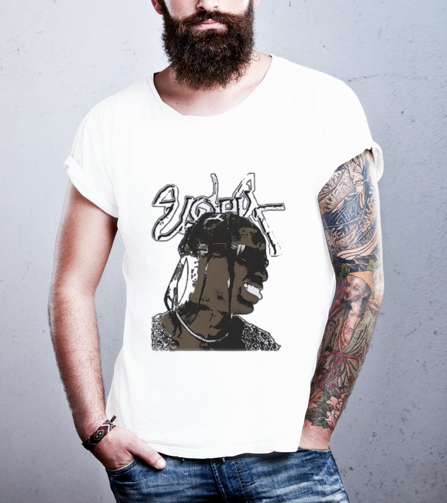 T Scott Utopia Cactus Jack Smiling T-Shirt