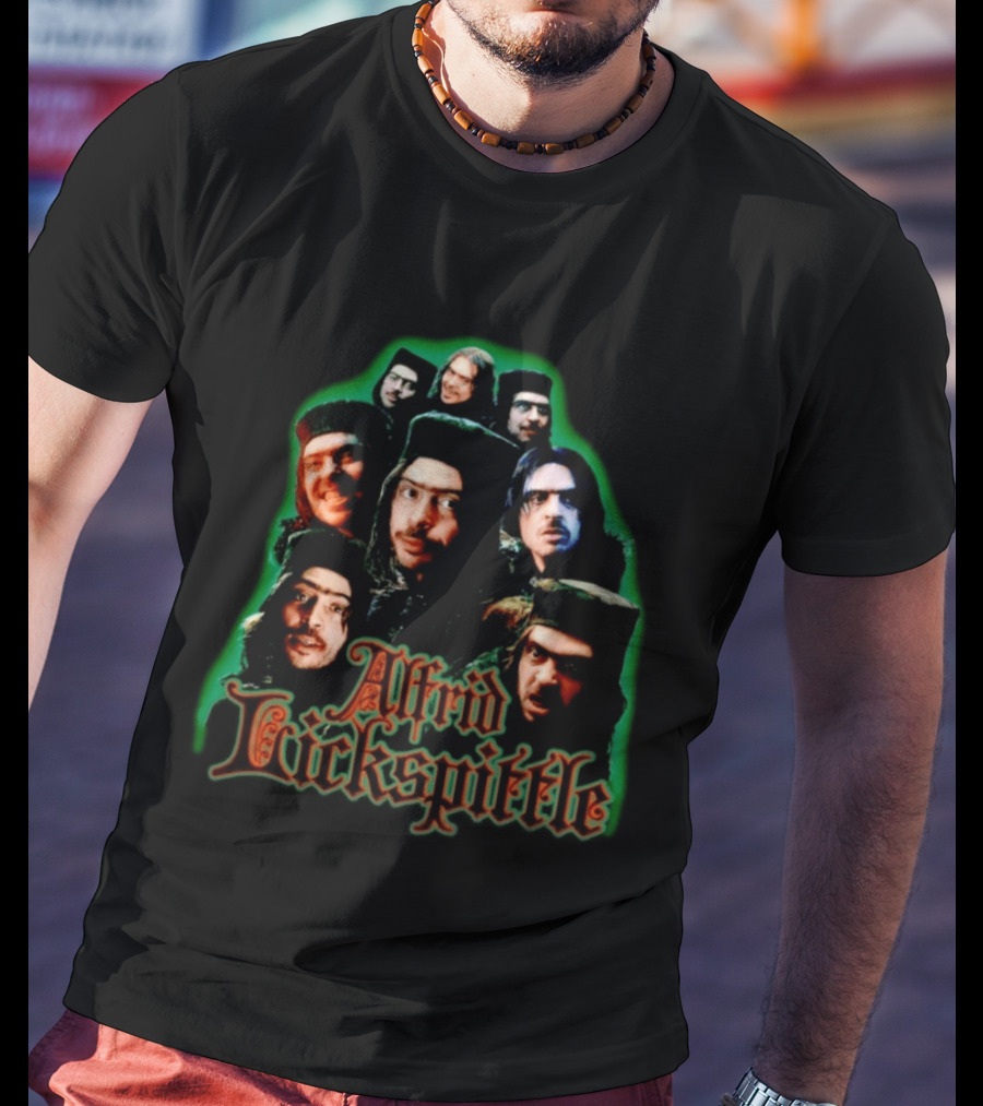 Alfrid Lickspittle Middle Earth The Hobbit Character Montage T-Shirt