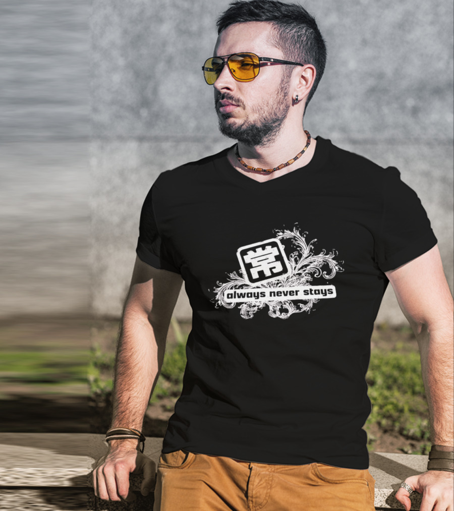 Always Never Stays Kanji Floral T-Shirt