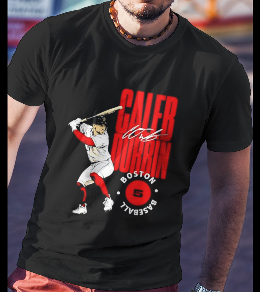 Caleb Durbin Boston Red Sox Baseball 5 T-Shirt