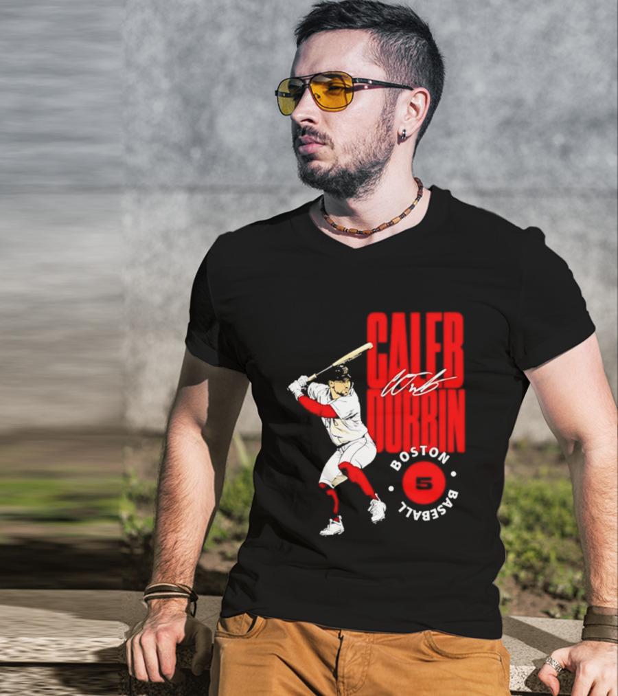 Caleb Durbin Boston Red Sox Baseball 5 T-Shirt