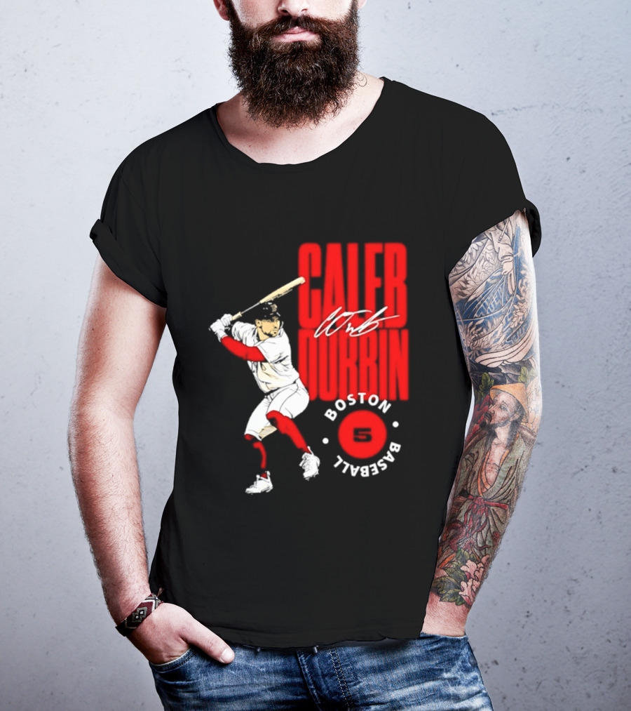 Caleb Durbin Boston Red Sox Baseball 5 T-Shirt