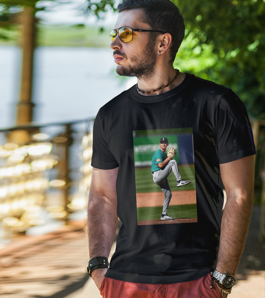 Seattle Mariners Kade Anderson Pitching Stance T-Shirt