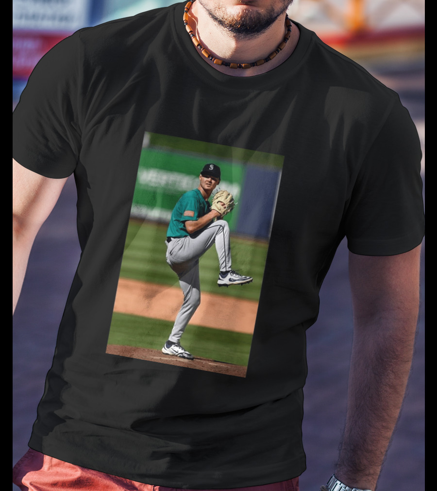 Seattle Mariners Kade Anderson Pitching Stance T-Shirt