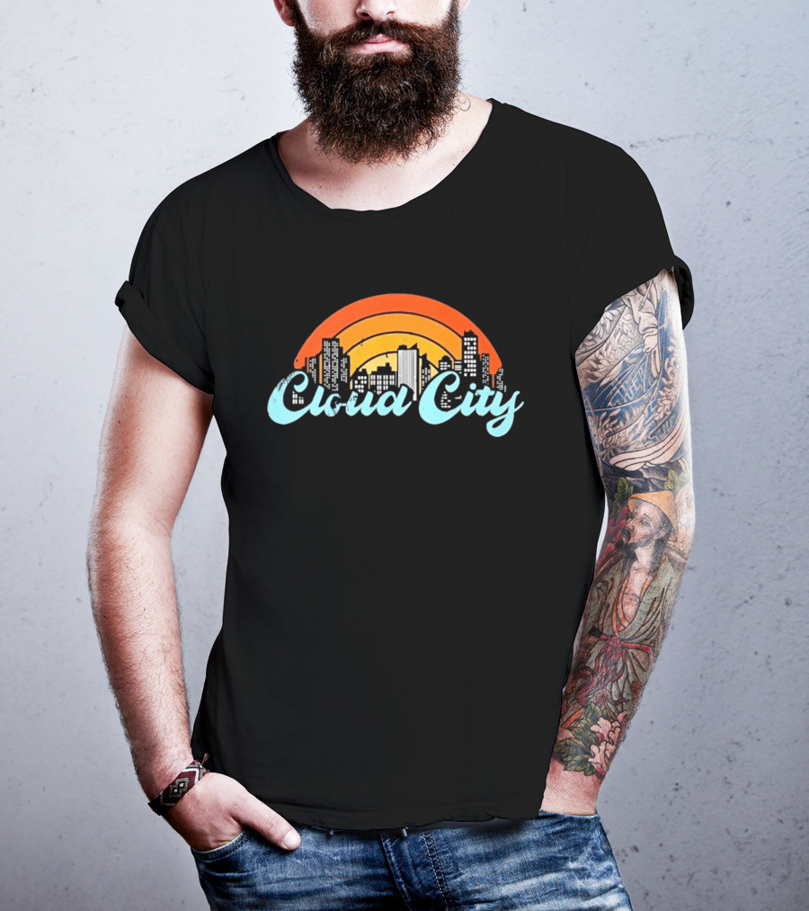 Cloud City Skyline Bespin Star Wars Retro Urban Sunset T-Shirt