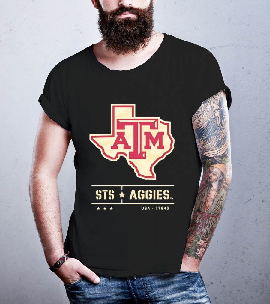 Texas A&M ATM STS Aggies USA 77843 T-Shirt