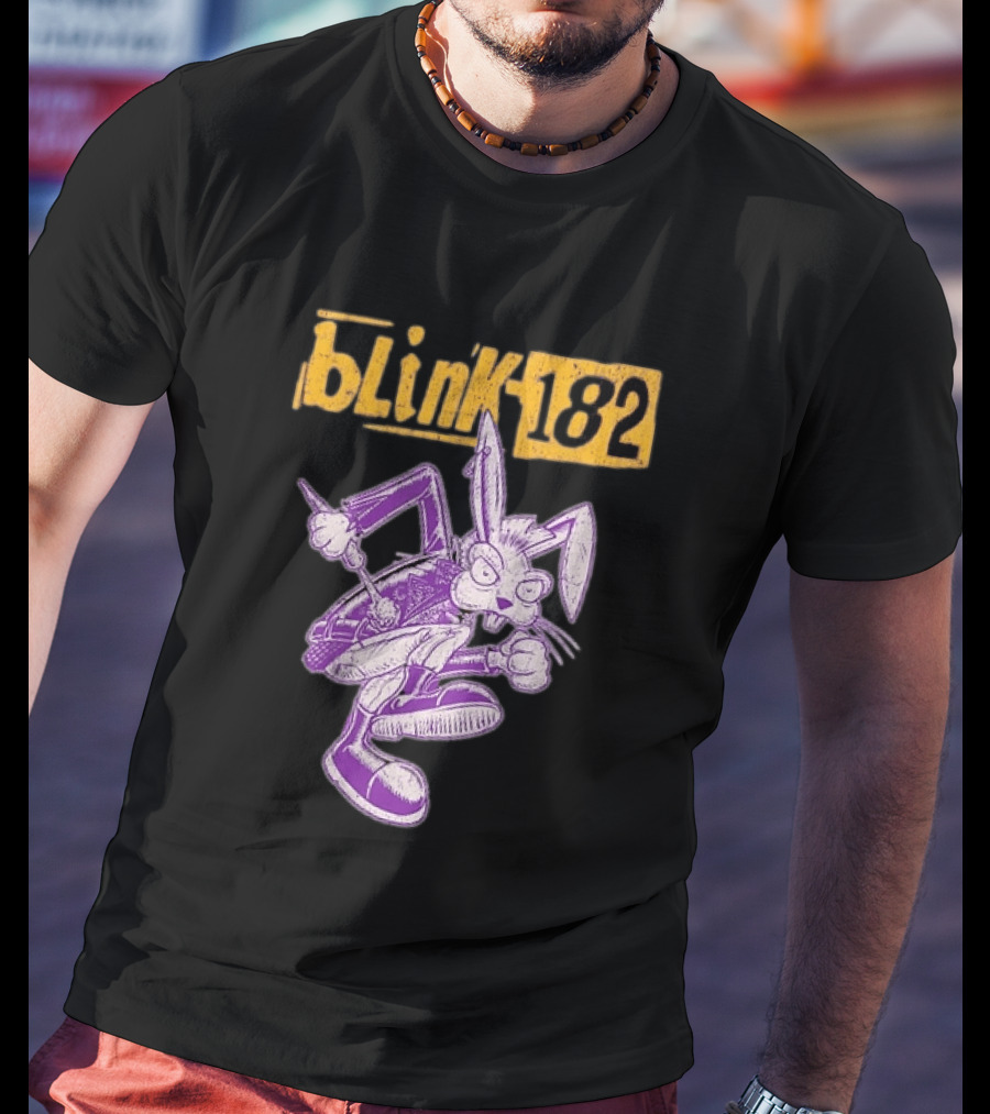 Blink 182 Distressed Punk Bunny T-Shirt