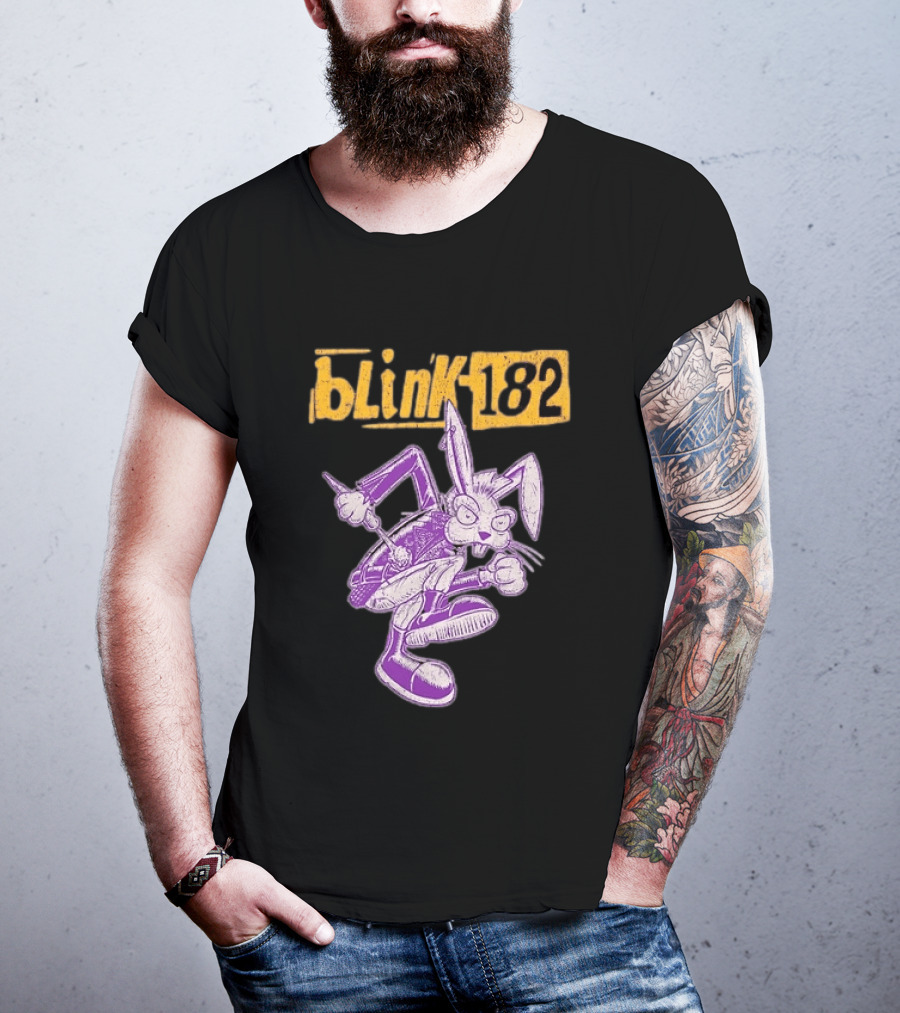 Blink 182 Distressed Punk Bunny T-Shirt