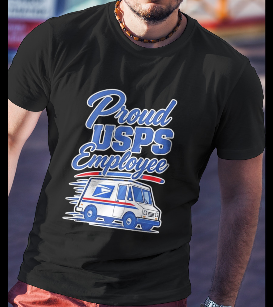 Proud USPS Employee With Postal Truck T-Shirt