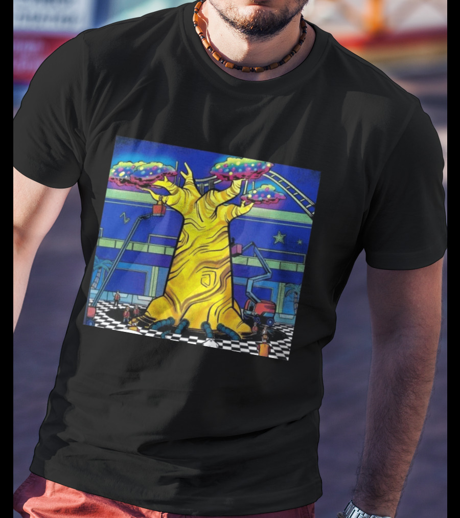 Imaginative Whimsical Fantasy Tree With Amusement Park Adventures T-Shirt