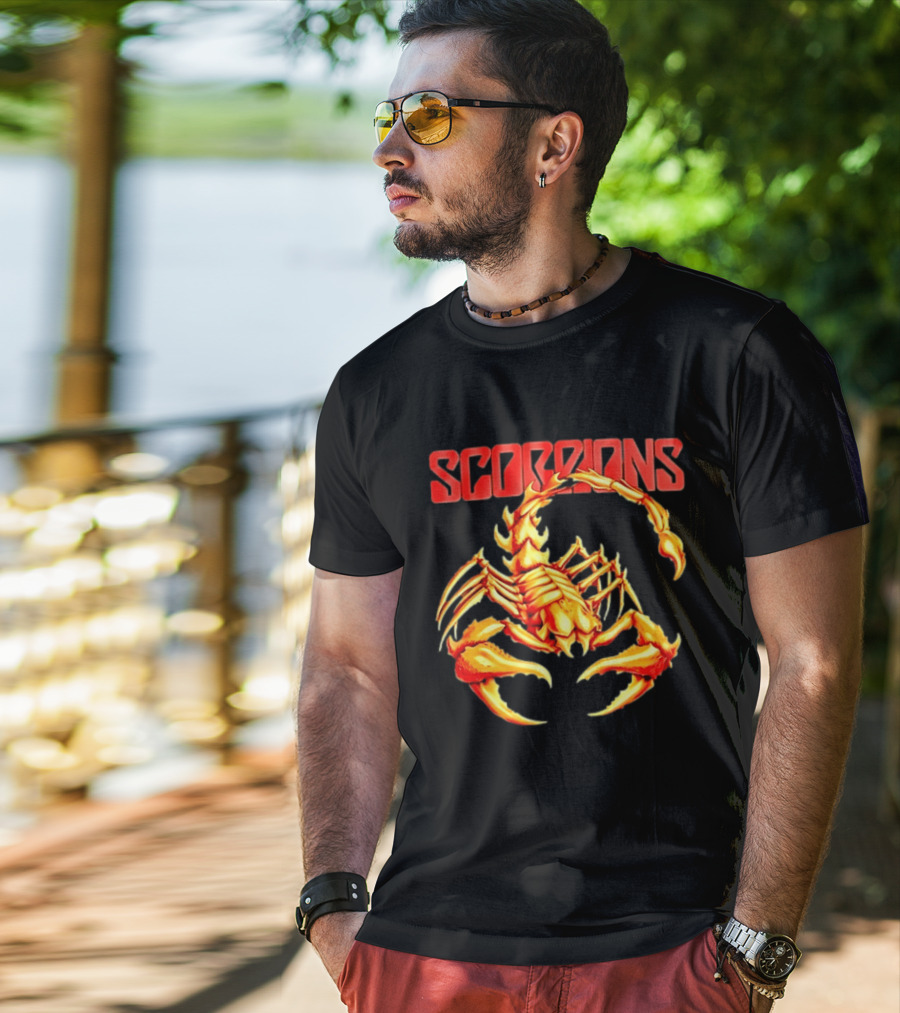 Scorpions Band Heavy Metal Hard Rock Iconic Scorpion Visual T-Shirt