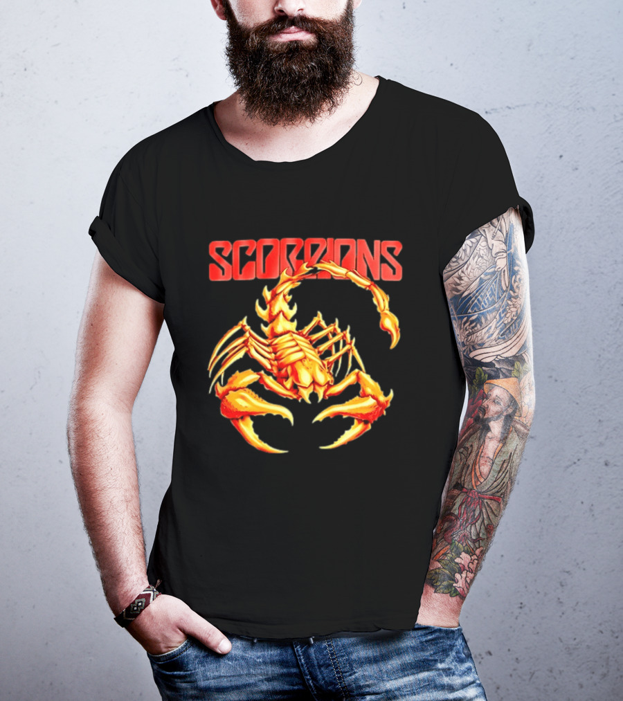 Scorpions Band Heavy Metal Hard Rock Iconic Scorpion Visual T-Shirt