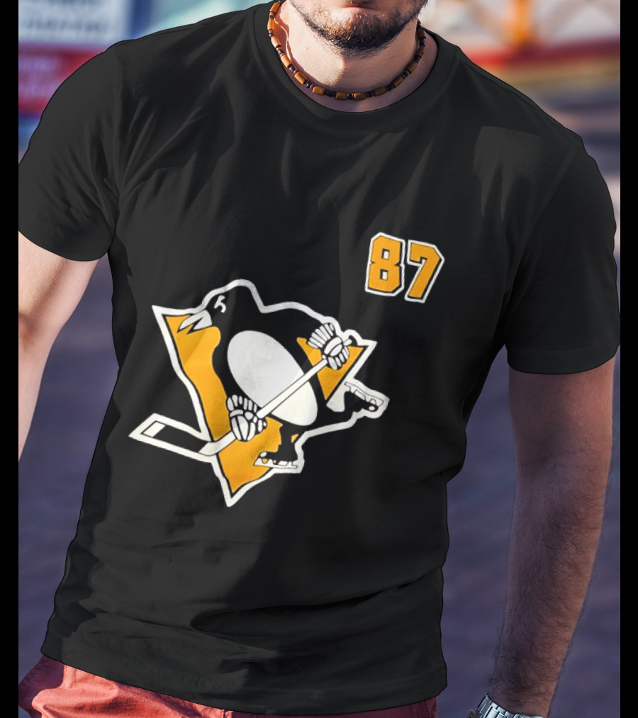 Sidney Crosby 87 Pittsburgh Penguins NHL Player T-Shirt