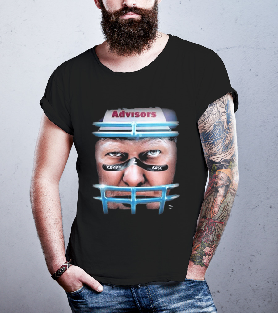Advisors Stu Helmet Ready 2 Roll Football T-Shirt