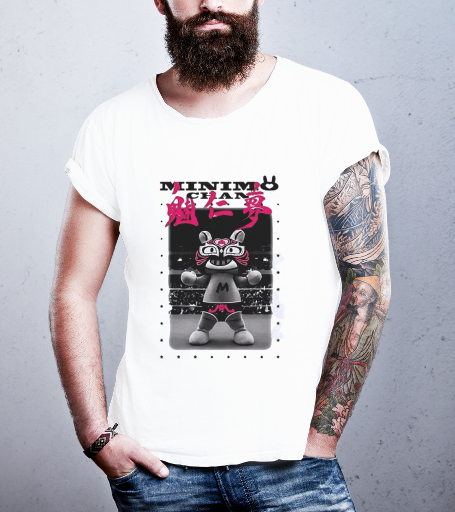 Minimo Chan Lucha Libre Japanese Wrestling T-Shirt