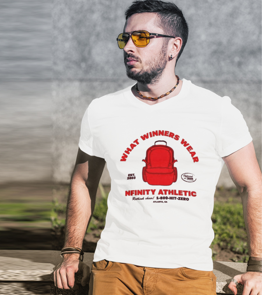 Nfinity Athletic What Winners Wear Backpack Established 2005 Red Rethink Atlanta T-Shirt