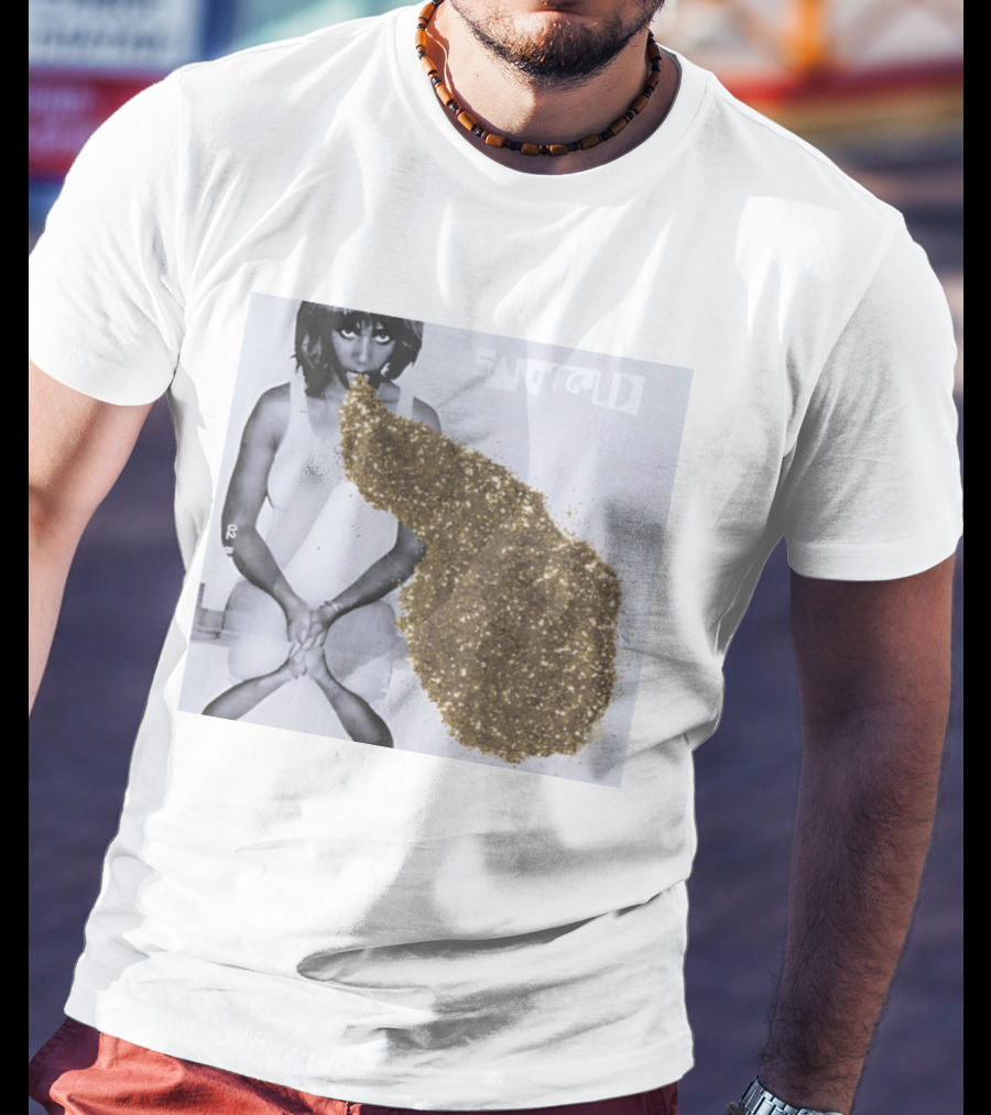 Santigold Gold Glitter Album Cover T-Shirt