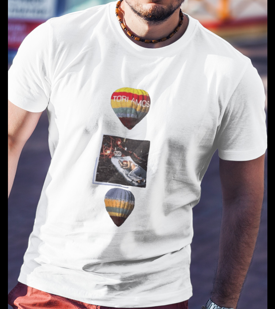 Tori Amos Dew Drop Inn 90s Music Alternative Rock Hot Air Balloon Album T-Shirt