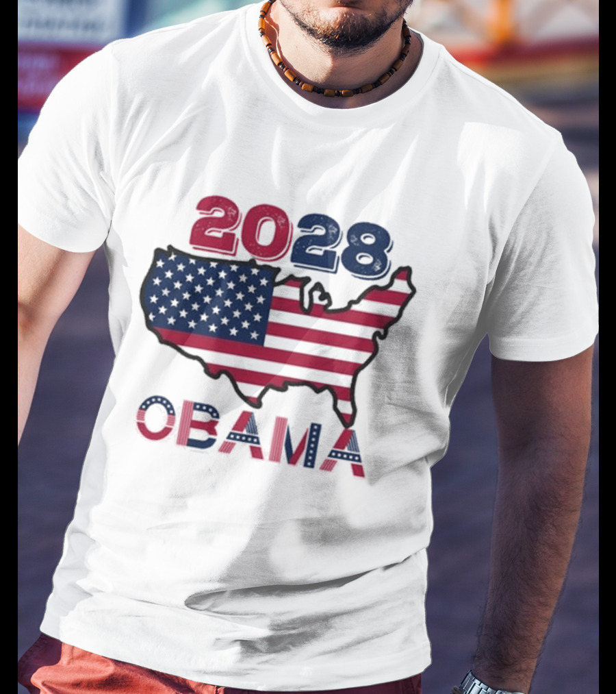 Barack Obama 2028 For President Election T-Shirt